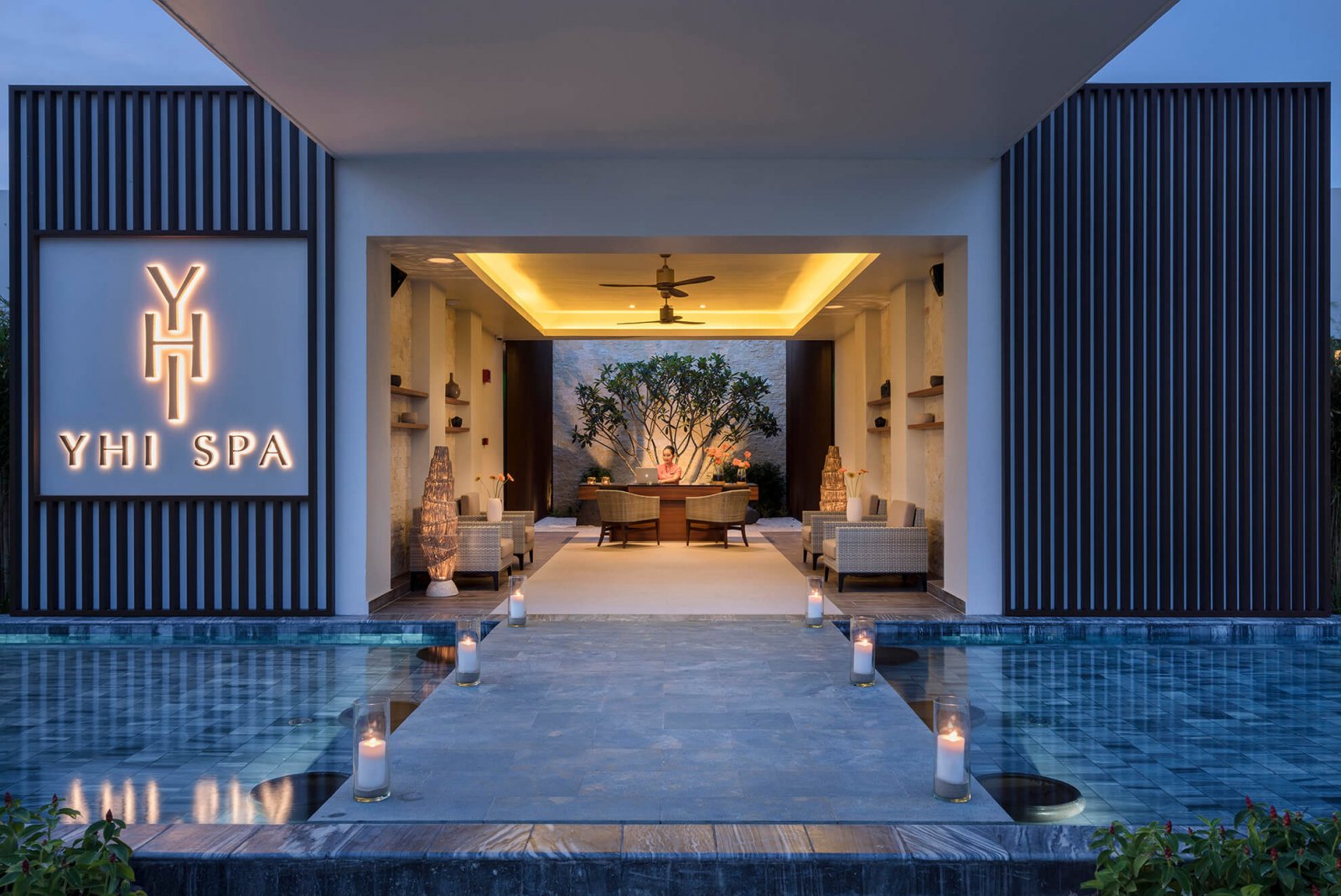 Entrance to the Yhi Spa at the Melia Ho Tram