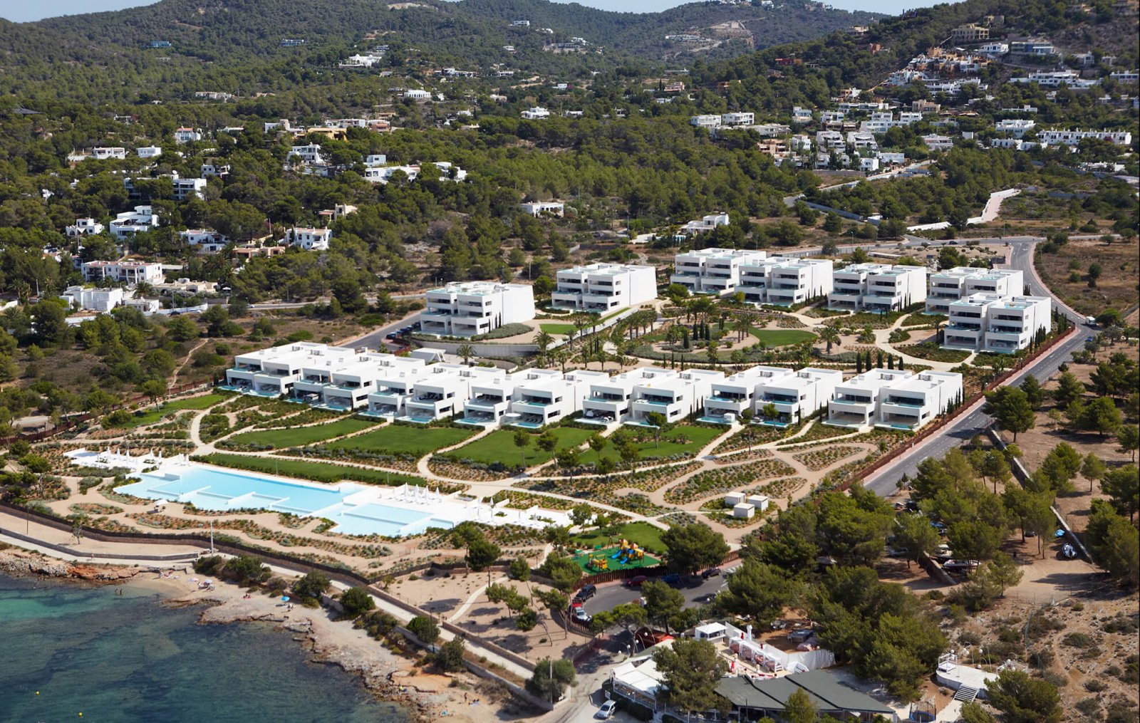 Aerial view of the residential area of Talamanca I